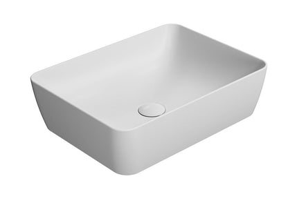 SAND/NUBES lavoar ceramic pentru montaj pe blat 50×38 cm, alb mat