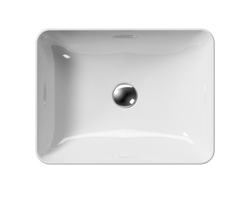 SAND/NUBES lavoar ceramic pentru montaj pe blat 50×38 cm, alb ExtraGlaze