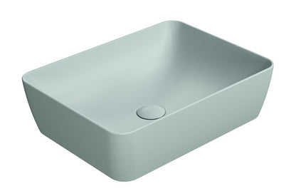 SAND/NUBES lavoar ceramic pentru montaj pe blat 50×38 cm, ghiaccio mat