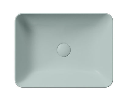 SAND/NUBES lavoar ceramic pentru montaj pe blat 50×38 cm, ghiaccio mat