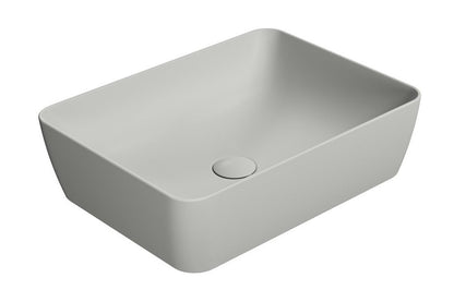 SAND/NUBES lavoar ceramic pentru montaj pe blat 50×38 cm, cenere mat