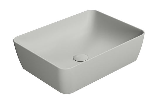 SAND/NUBES lavoar ceramic pentru montaj pe blat 50×38 cm, cenere mat