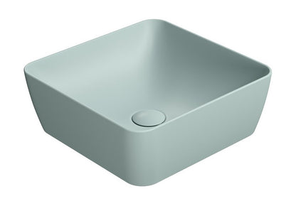 SAND/NUBES lavoar ceramic pentru montaj pe blat 38×38 cm, ghiaccio mat