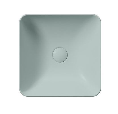 SAND/NUBES lavoar ceramic pentru montaj pe blat 38×38 cm, ghiaccio mat