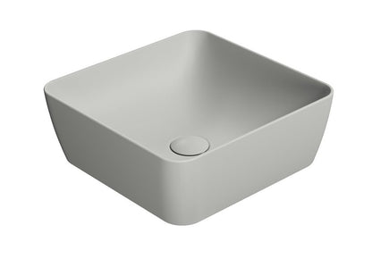SAND/NUBES lavoar ceramic pentru montaj pe blat 38×38 cm, cenere mat