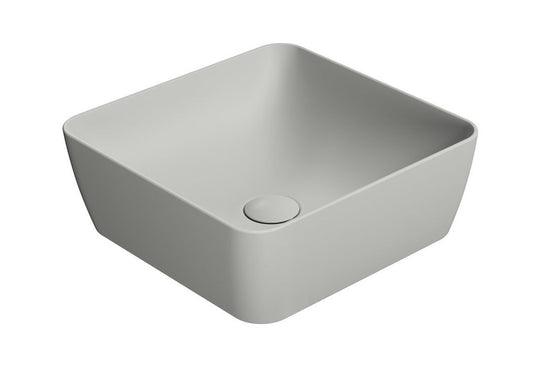 SAND/NUBES lavoar ceramic pentru montaj pe blat 38×38 cm, cenere mat