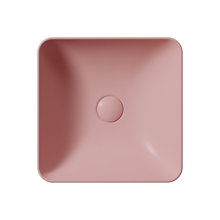 SAND/NUBES Lavoar ceramic pe blat 38x38cm, blush mat
