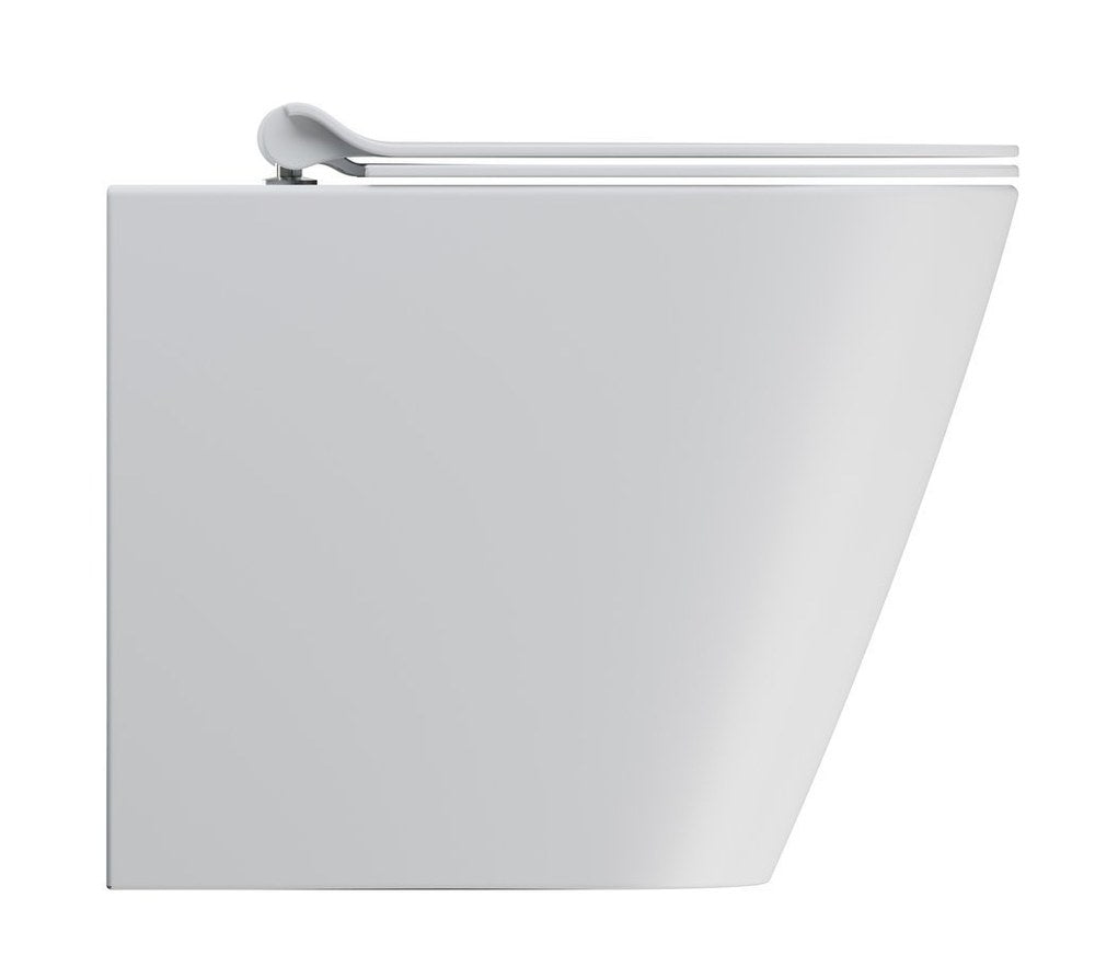 KUBE X Vas WC, Swirlflush, 36x55cm, evacuare S/P, alb dual-mat