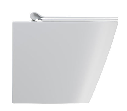 KUBE X Vas WC, Swirlflush, 36x55cm, evacuare S/P, alb dual-mat
