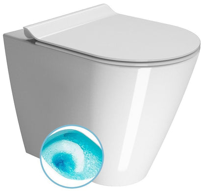 KUBE X Vas WC, Swirlflush, 36x55cm, evacuare S/P, alb ExtraGlaze