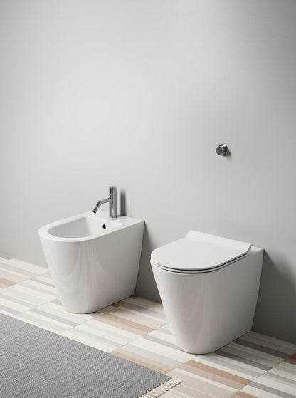 KUBE X Vas WC, Swirlflush, 36x55cm, evacuare S/P, alb ExtraGlaze