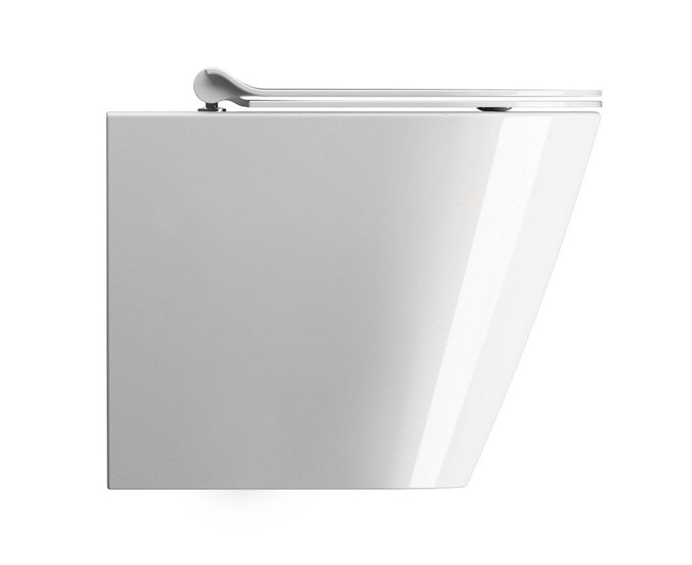 KUBE X Vas WC, Swirlflush, 36x55cm, evacuare S/P, alb ExtraGlaze