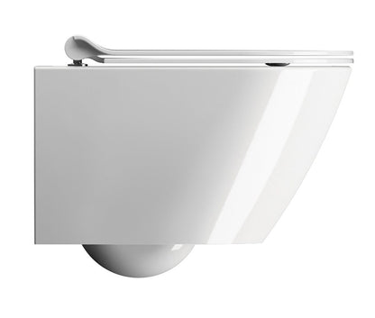 KUBE X Vas WC suspendat, GeniusFlush, 36x50cm, alb ExtraGlaze