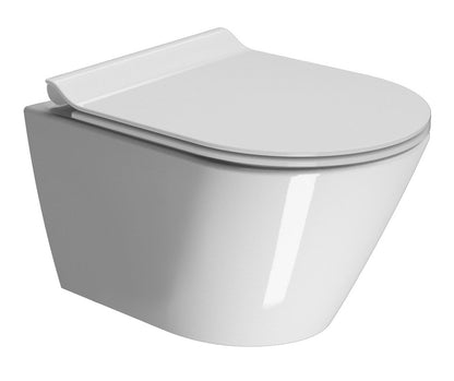 KUBE X Vas WC suspendat, GeniusFlush, 36x50cm, alb ExtraGlaze