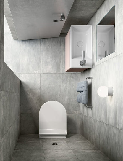 KUBE X Vas WC suspendat, GeniusFlush, 36x50cm, alb ExtraGlaze