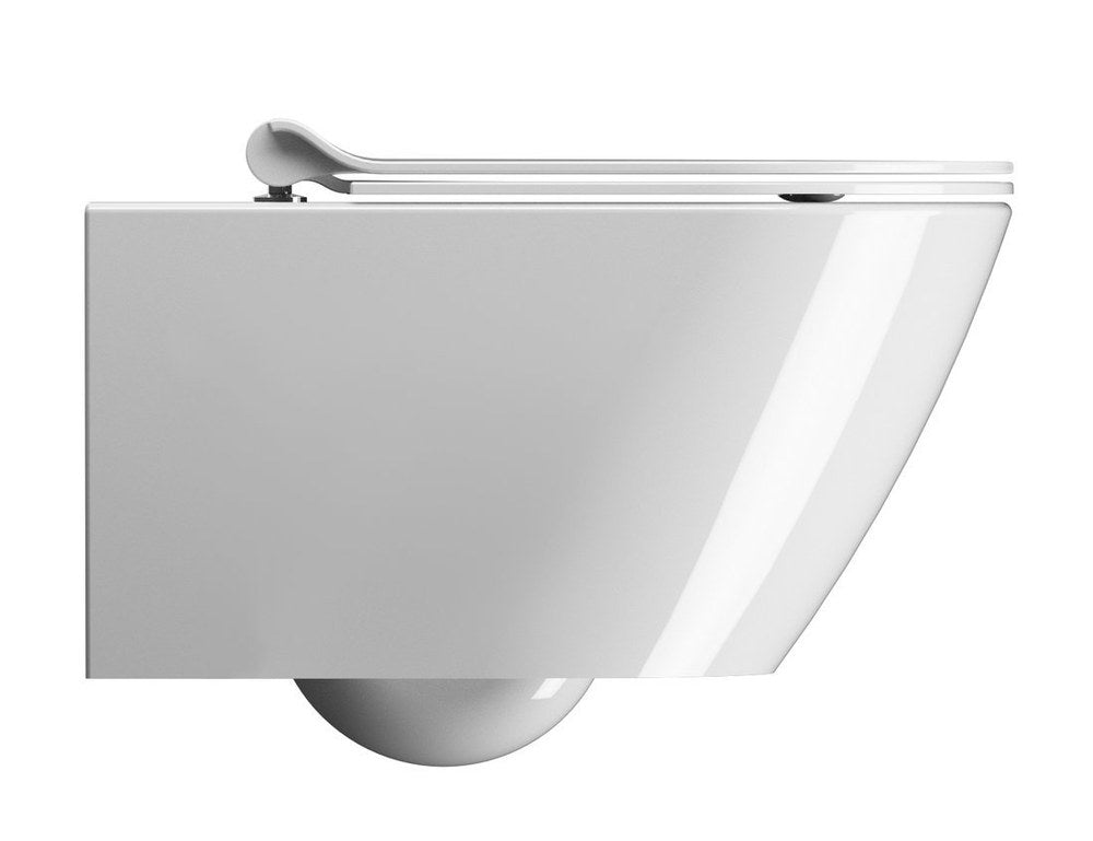 KUBE X Vas WC suspendat, GeniusFlush, 36x55cm, alb ExtraGlaze