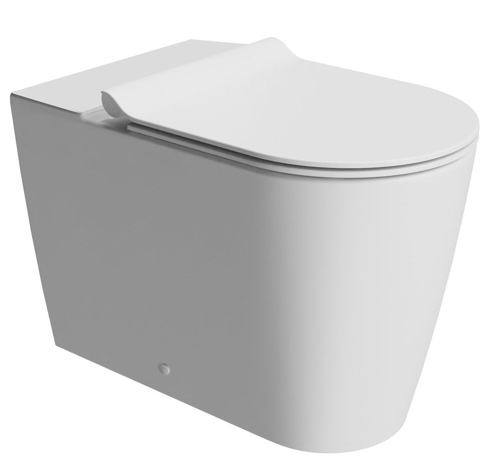 KUBE X WC combi, Swirlflush, 36x63cm, evacuare jos/spate, alb dual-mat