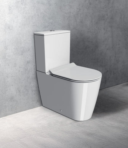 KUBE X WC combi, Swirlflush, S-trap/P-trap, alb ExtraGlaze