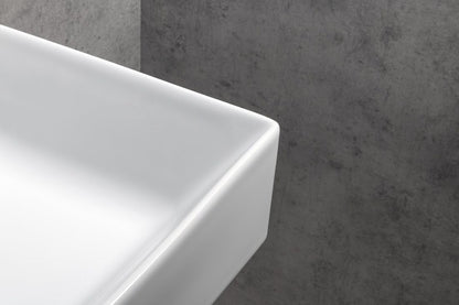 KUBE X lavoar ceramic dublu 100×47 cm, alb ExtraGlaze