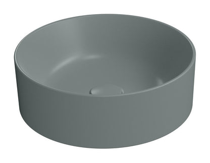 KUBE X Lavoar ceramic pe blat Ø40cm, agave mat