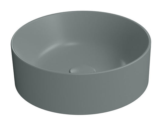 KUBE X Lavoar ceramic pe blat Ø40cm, agave mat