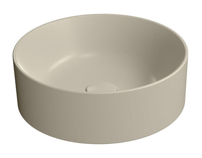 KUBE X Lavoar ceramic pe blat Ø40cm, creta mat