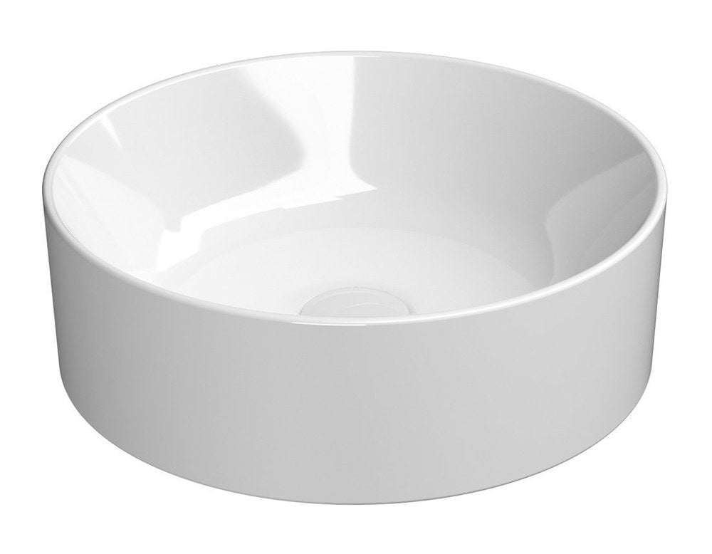 KUBE X Lavoar ceramic pe blat, Ø40cm, alb ExtraGlaze