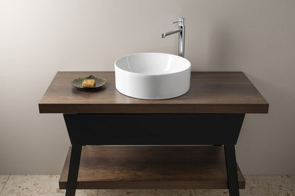 KUBE X Lavoar ceramic pe blat, Ø40cm, alb ExtraGlaze