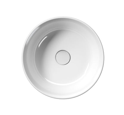 KUBE X Lavoar ceramic pe blat, Ø40cm, alb ExtraGlaze