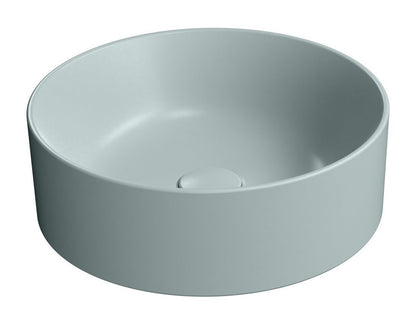 KUBE X Lavoar ceramic pe blat Ø40cm, ghiaccio mat