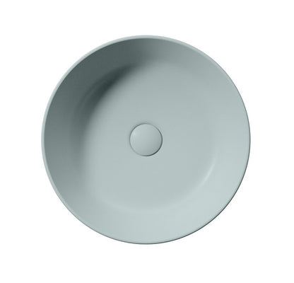 KUBE X Lavoar ceramic pe blat Ø40cm, ghiaccio mat