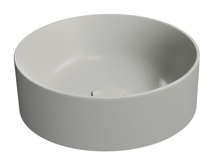 KUBE X Lavoar ceramic pe blat, Ø40cm, cenere mat