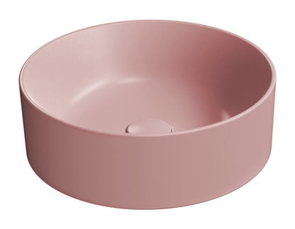 KUBE X Lavoar ceramic pe blat, Ø40cm, blush mat