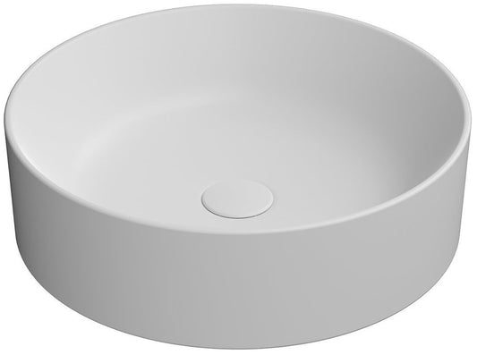 KUBE X lavoar ceramic pe blat Ø45cm, alb mat