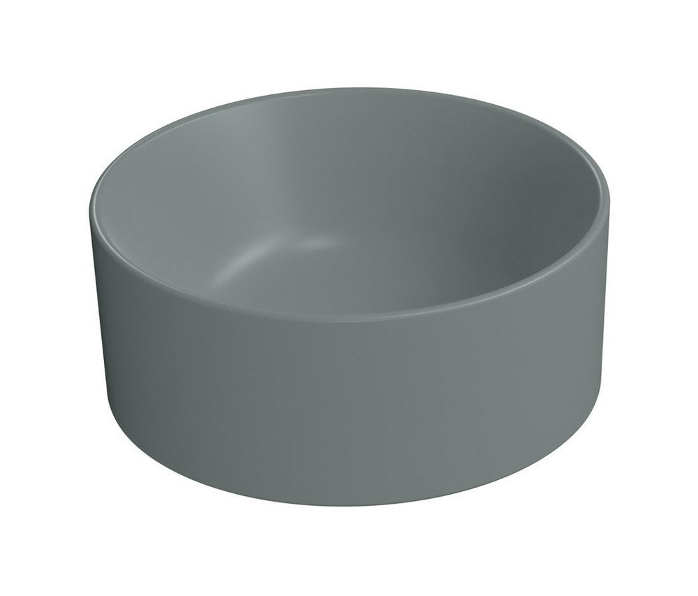KUBE X Lavoar ceramic pe blat, Ø32cm, agave mat