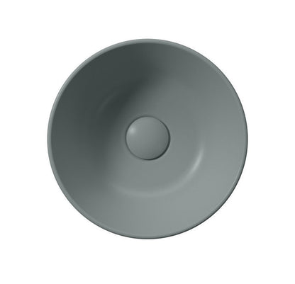 KUBE X Lavoar ceramic pe blat, Ø32cm, agave mat