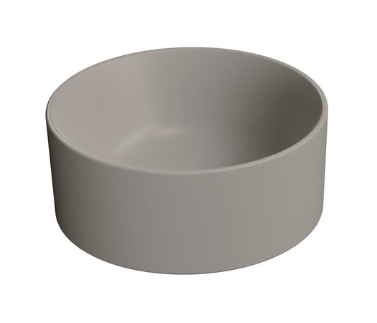 KUBE X Lavoar ceramic pe blat, Ø32cm, tortora mat