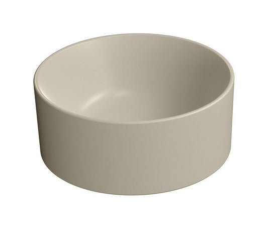 KUBE X Lavoar ceramic pe blat, Ø32cm, creta mat