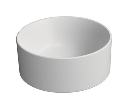 KUBE X Lavoar ceramic pe blat, Ø32cm, alb mat