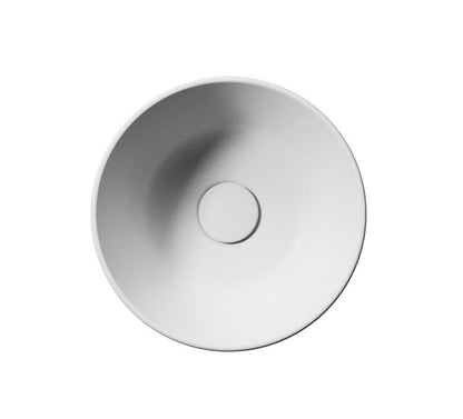 KUBE X Lavoar ceramic pe blat, Ø32cm, alb mat