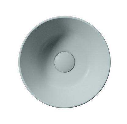 KUBE X Lavoar ceramic pe blat, Ø32cm, ghiaccio mat