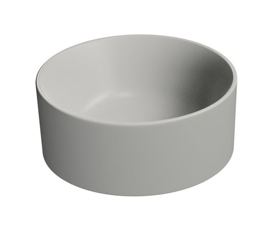 KUBE X Lavoar ceramic pe blat, Ø32cm, cenere mat
