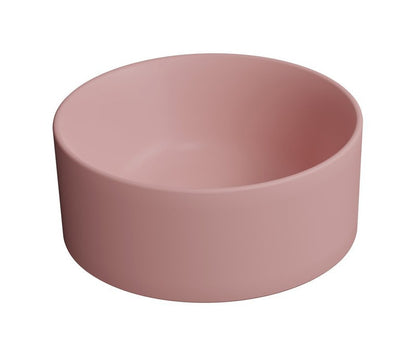 KUBE X Lavoar ceramic pe blat, Ø32cm, blush mat