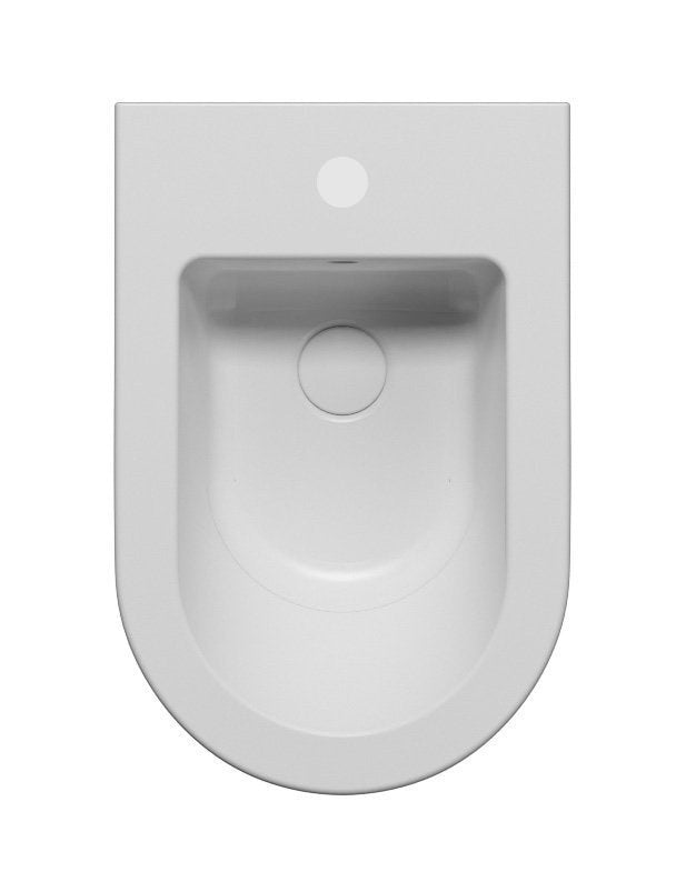 KUBE X Bideu suspendat 36x55cm, alb mat