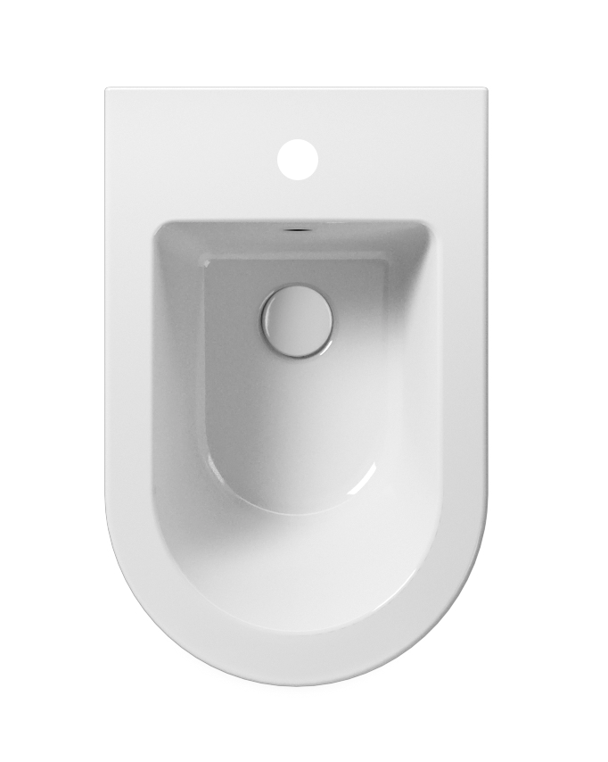 KUBE X bideu suspendat 36×55 cm, alb ExtraGlaze