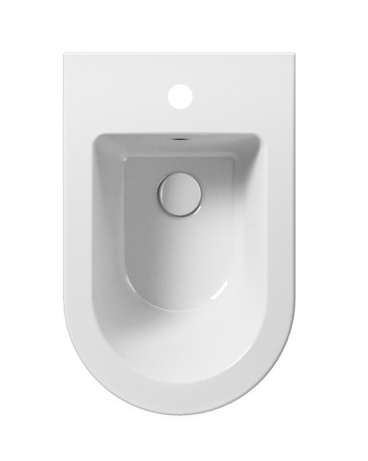 KUBE X bideu suspendat 36×55 cm, alb ExtraGlaze