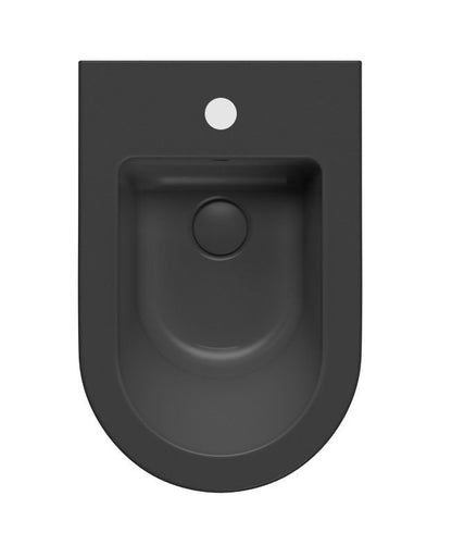 KUBE X Bideu suspendat 36x55cm, negru mat