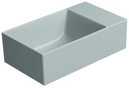 KUBE X Lavoar ceramic 40x23cm, fără orificiu baterie, dreapta/stânga, ghiaccio mat