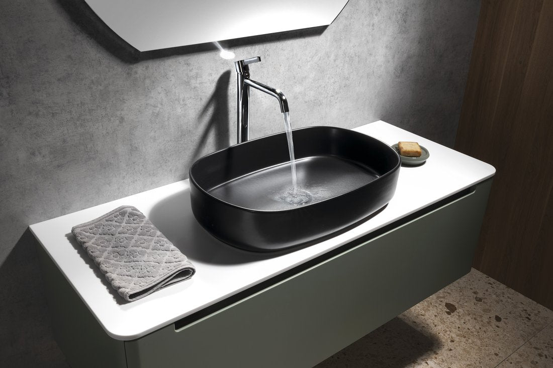 ICONIC Baterie lavoar înaltă, crom