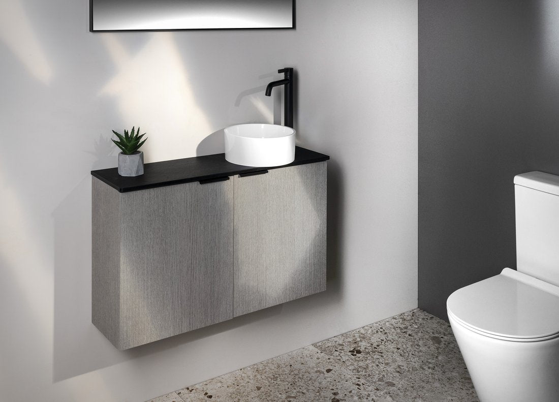 ICONIC Baterie lavoar înaltă, negru mat